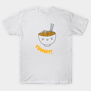 Savor the Smile: Kawaii Ramen Delight T-Shirt